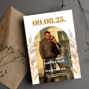 Deixa a trava de fotos Salvar a data Convite