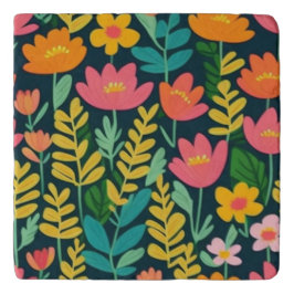 Deixa flores design coloridas