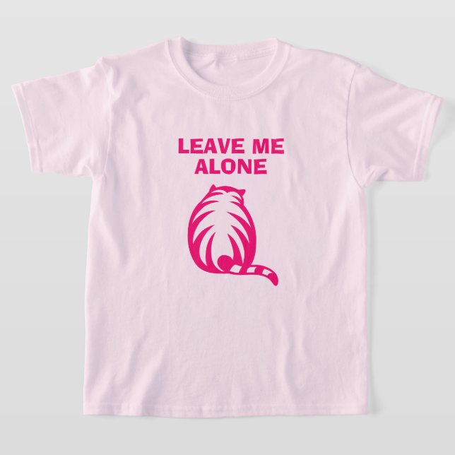 Deixa-me em paz a camisa da gata rosa (Postura )