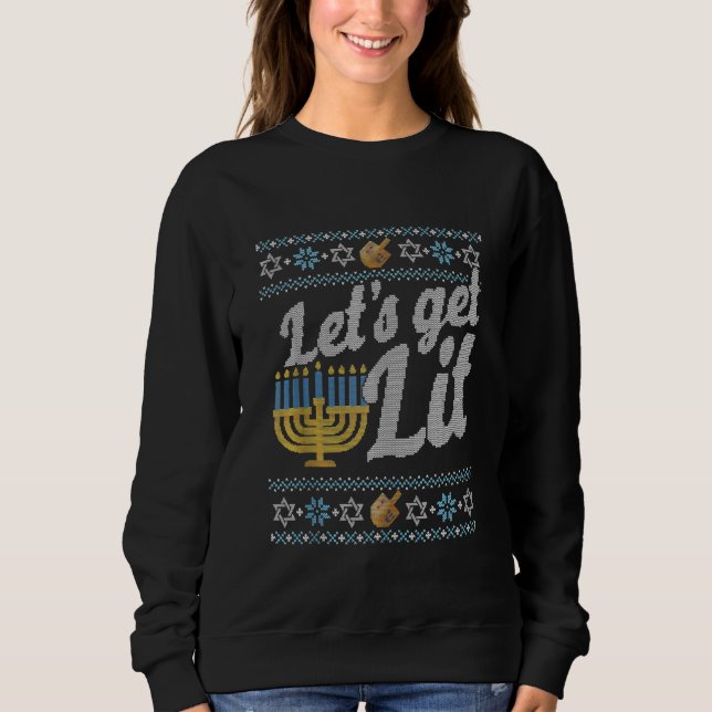 Deixa-Me Encostar A Camisa Feia De Hanukkah Channu (Frente)