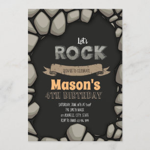 Deixa o convite de festas da rocha