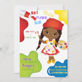 Deixa Pintar Convite De Aniversário Para Menina