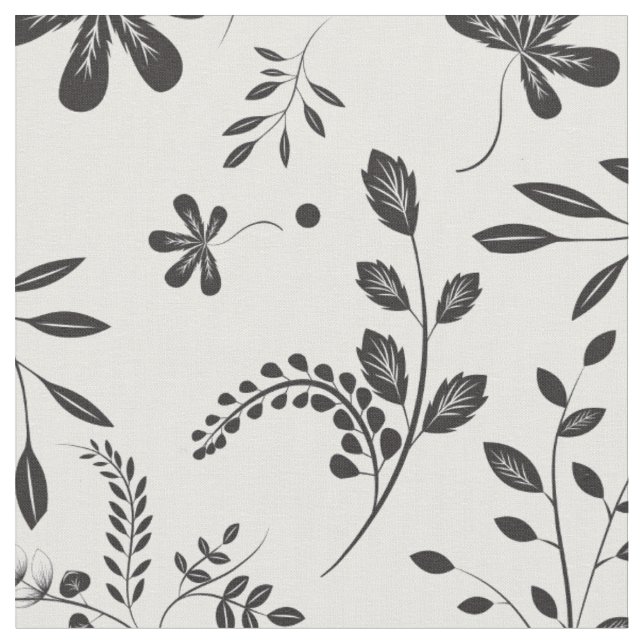 Deixa preto no Tecido Floral Branco 2 (Detalhe)