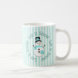 Deixais lhe para nevar caneca de café do Natal do