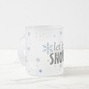 Deixais lhe para nevar caneca do floco de neve