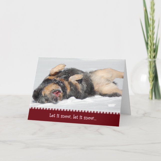 Deixais lhe para nevar, deixe-o nevar… cartões de (Frente)