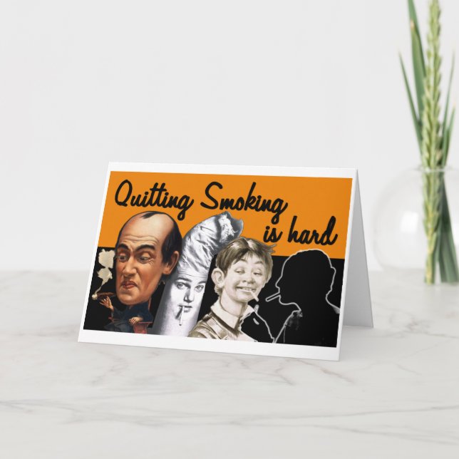 Deixar De Fumar É Duro - Cartão Saudável (Frente)