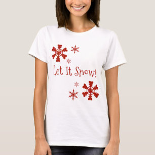Deixar Neve Camisa Vermelha De Neve