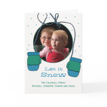 Deixar Neve Feriado Cartão de Saudação