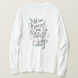 Deixar o céu cantar camisa de mulher de longa mang