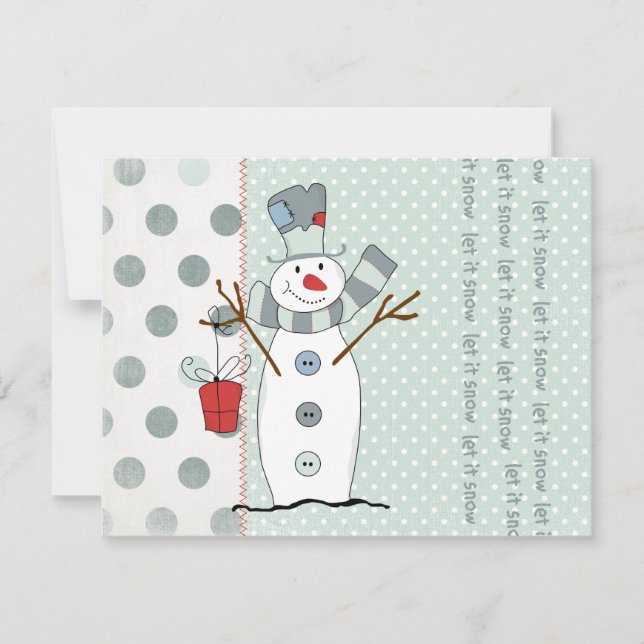 Deixar Que Neve Convites (Frente)