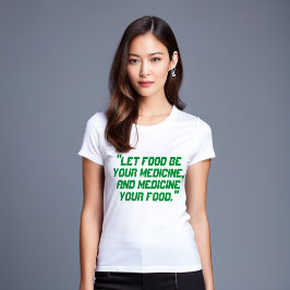 Deixe a Comida ser medicada: destrave o T-Shirt ci