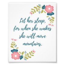 Deixe-a dormir 8x10 Foto