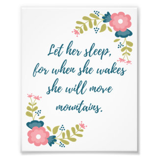 Deixe-a dormir 8x10 Foto