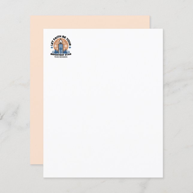 Deixe a fé brilhar: tema do inverno (Frente/Verso)