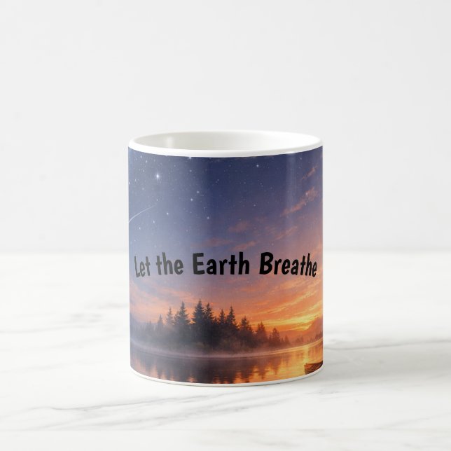 Deixe a Terra Respirar – Caneca de Café Calma da N (Centro)