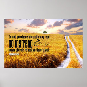 Deixe a uma fuga o poster inspirador