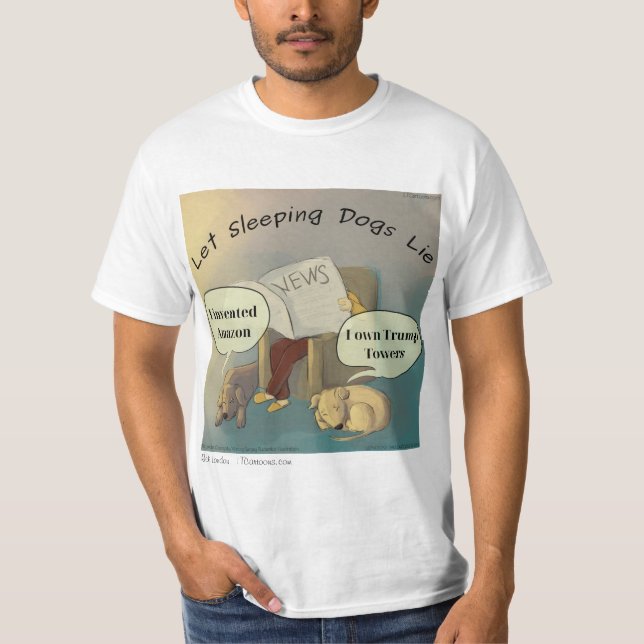 Deixe Cachorros Dormirem Mentirem T-shirt do Rick  (Frente)
