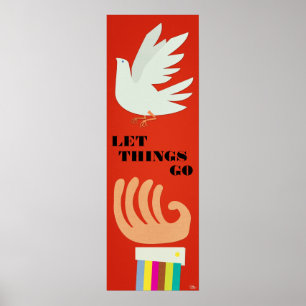 Deixe coisas ir posters customizáveis