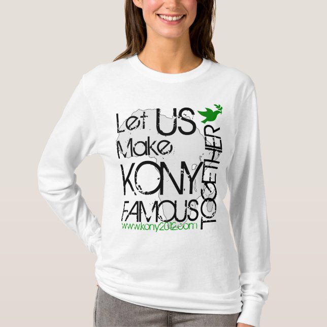 Deixe KONY ser camisa famosa (Frente)