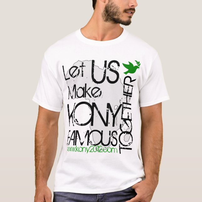 Deixe KONY ser camisa famosa (Frente)