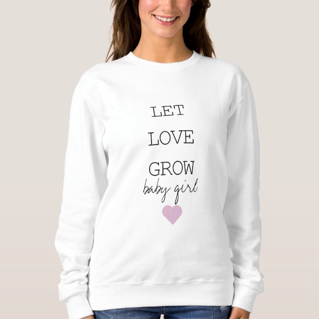 Deixe-me amar a camiseta da menina crescida (Frente)