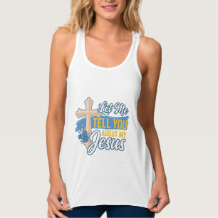 Deixe-me contar sobre a minha camiseta cristã Jesu