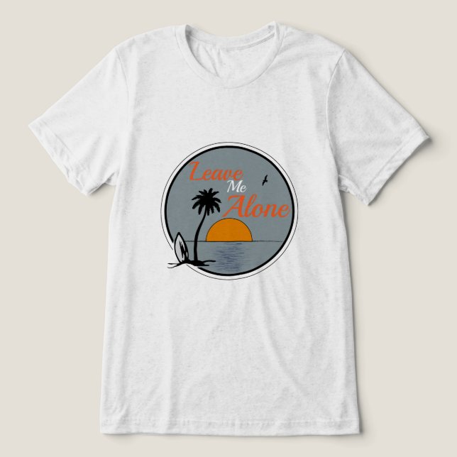 DEIXE-ME EM PAZ Bella + Canvas Camiseta Tri-blend (Design frontal)