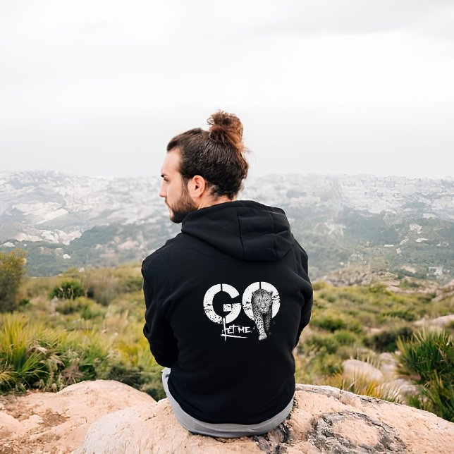 Deixe-me ir à camiseta negra do Leopardo (Criador carregado)