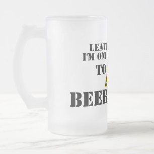 Deixe-me sozinho - caneca de cerveja mal-humorada