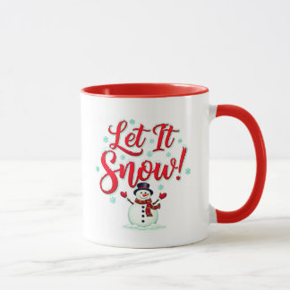 Deixe Nevar! Caneca de Café Festiva
