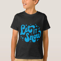 Deixe Nevar Design de Inverno Camiseta de Bebê