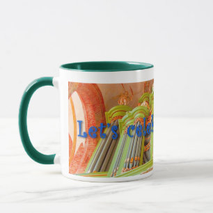 Deixe-nos comemorar órgãos - caneca verde