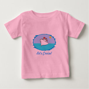 Deixe-nos cruzar camisa do bebê