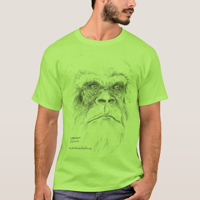 Deixe-nos falar camisetas masculinas de Bigfoot (Frente)