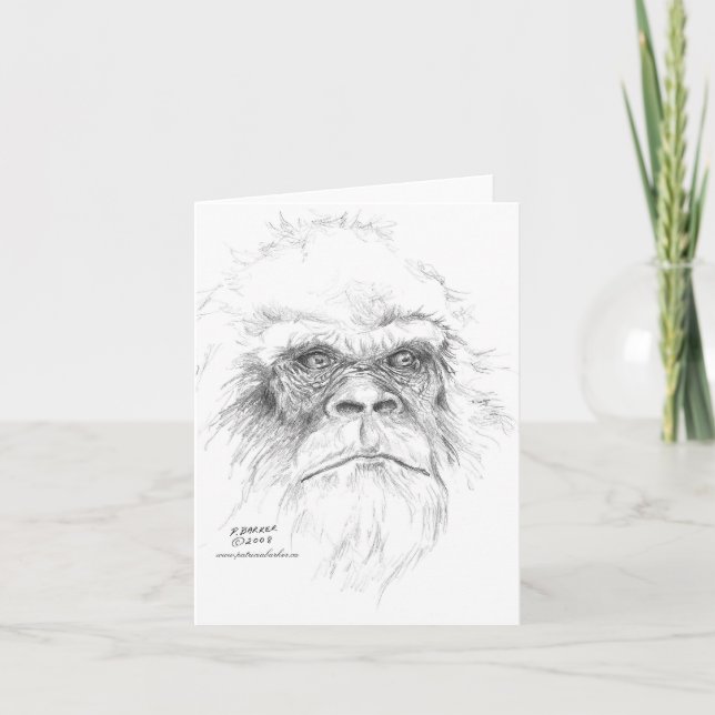 Deixe-nos falar cartões de Bigfoot (Frente)