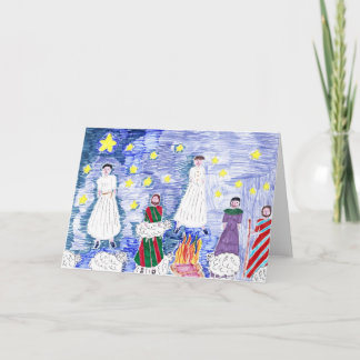 Deixe-nos ir ao cartão de Natal de Bethlehem