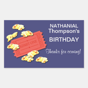 Deixe-nos ir às etiquetas do retângulo dos filme