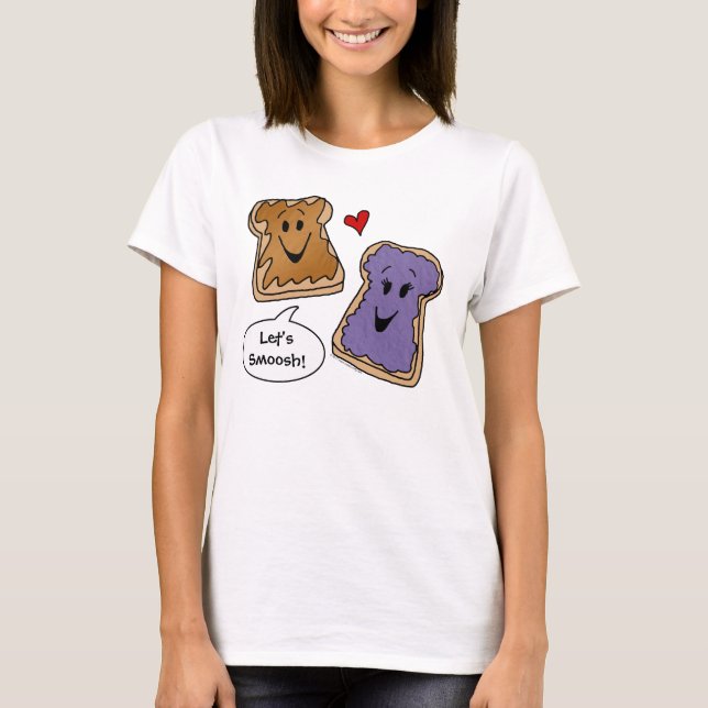 Deixe-nos manteiga de amendoim de Smoosh e camisa (Frente)