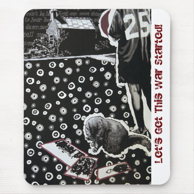 Deixe-nos obter este Mousepad começado guerra (Frente)