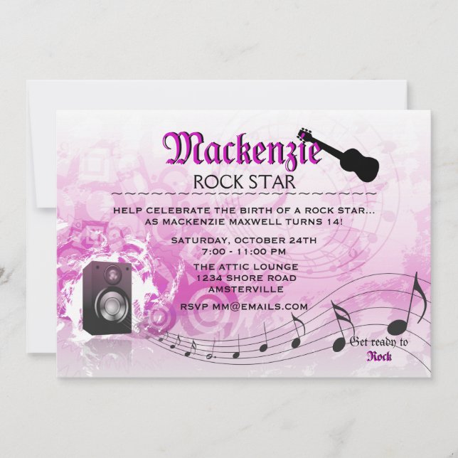 Deixe-nos receber o convite de aniversário (Frente)