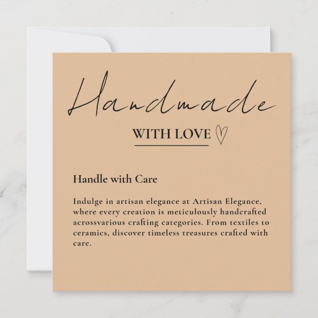 Deixe-Nos Uma Revisão Feita À Mão Com Cartão Russo (Frente)