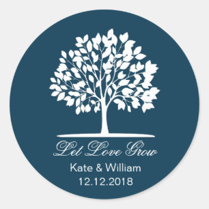 Deixe o amor crescer etiquetas do pacote das