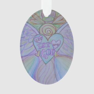 Deixe o amor, deixe Deus anjar o ornamento de Nata