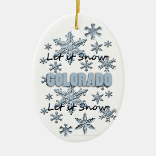 Deixe-o Enfeites de natal Snow Colorado
