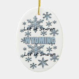 Deixe o Enfeites de natal Snow Wyoming