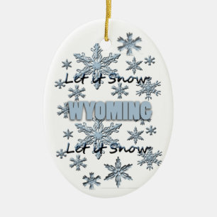 Deixe o Enfeites de natal Snow Wyoming