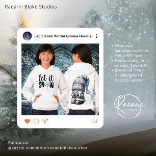 Deixe-O Nadar Gnomos De Inverno Pullover Hoodie