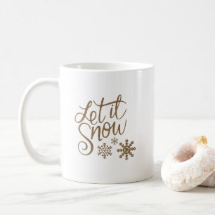 Deixe-o nevar a caneca de café