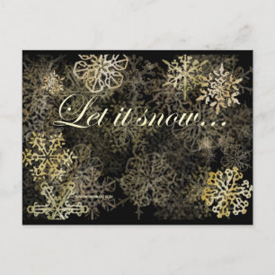 Deixe-o nevar   Cartão postal Blue Beach™